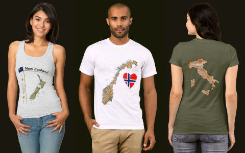 First three T-Shirt Styles and Designs